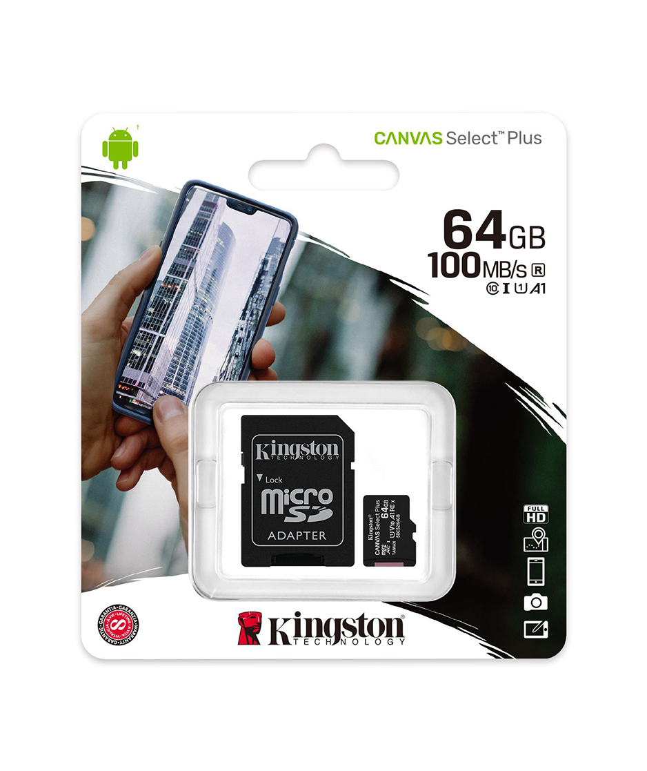Tarjeta de memoria 64 gb Canvas Select Plus microSD